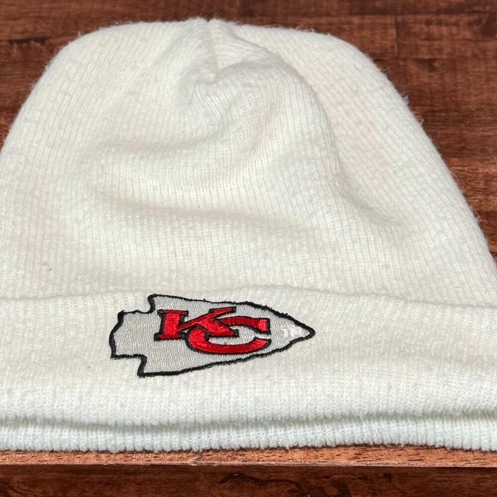 Kansas City Chiefs Beanie Winter Cap White